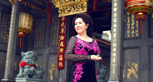Các kiểu áo dài đẹp cho mẹ cô dâu, chú rể