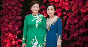 Áo dài cho mẹ cô dâu chú rể không bao giờ “lỗi mốt”